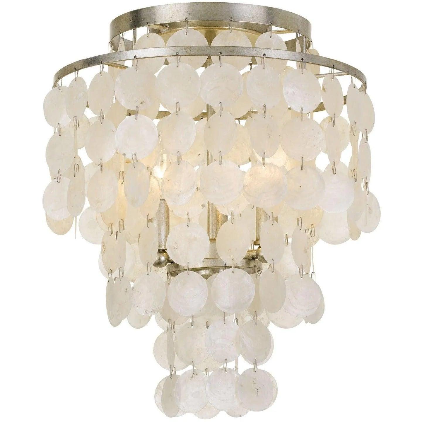 Crystorama - Brielle Three Light Ceiling Mount - BRI-3003-SA - Canada Light Shop