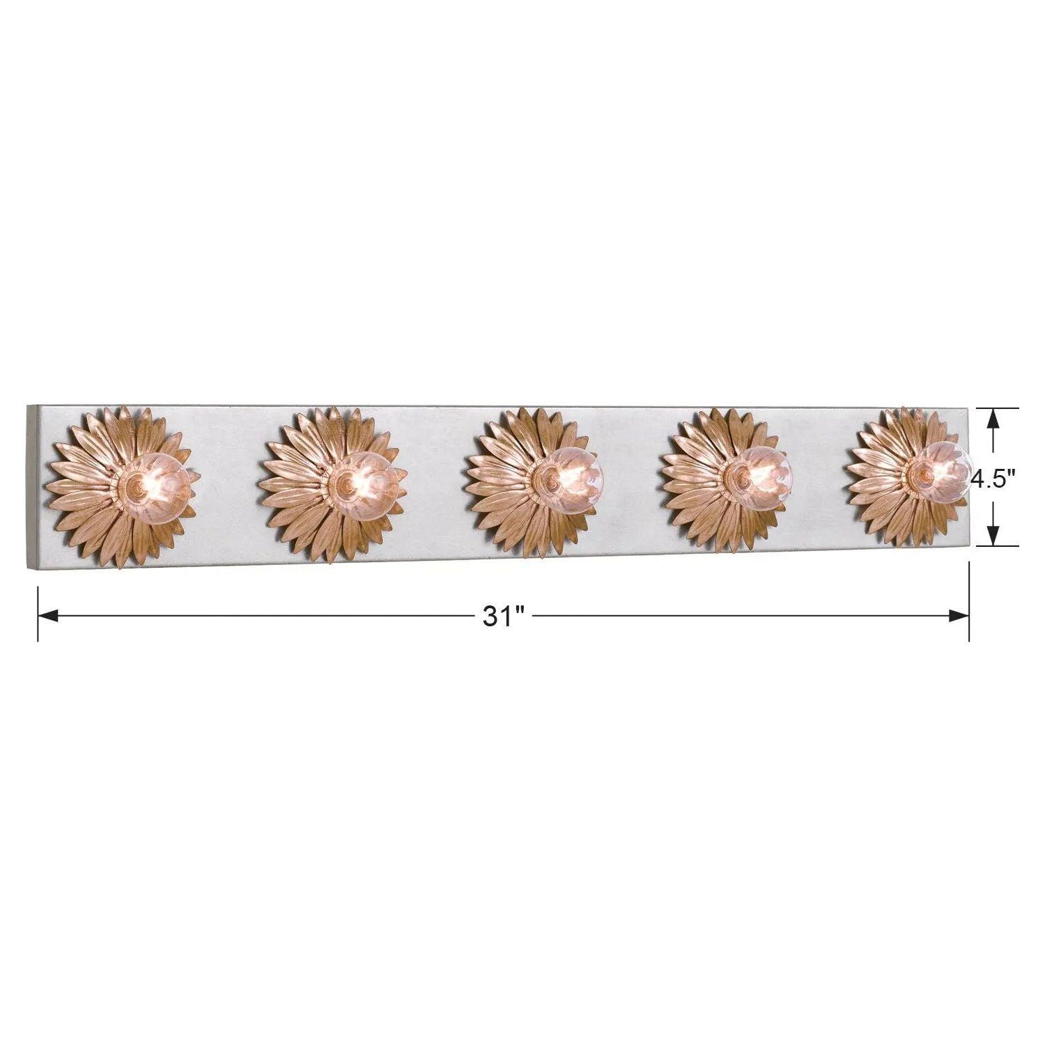 Crystorama - Broche Bathroom Vanity - 503-GA-SA - Canada Light Shop