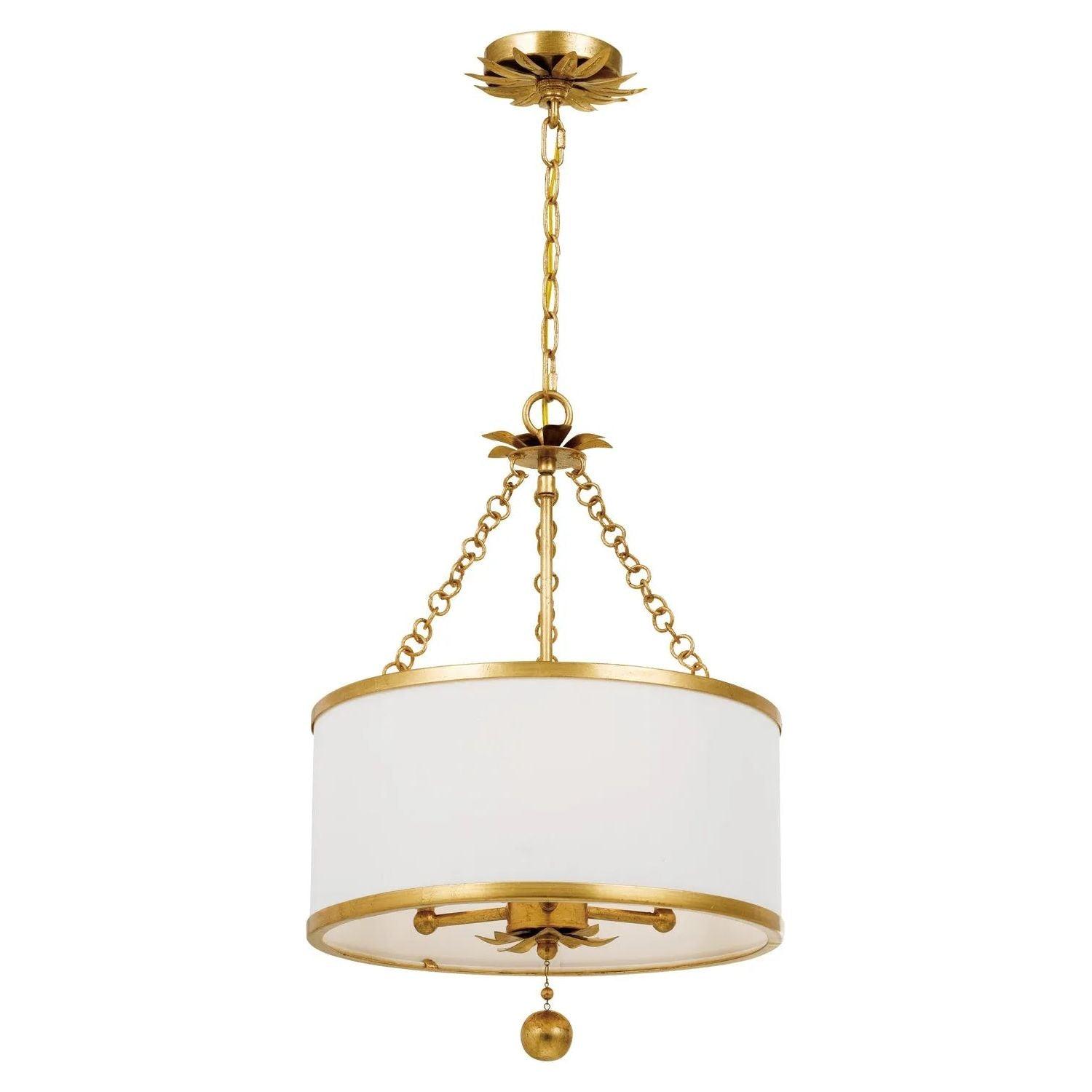 Crystorama - Broche Chandelier - Drum - 513-GA - Canada Light Shop