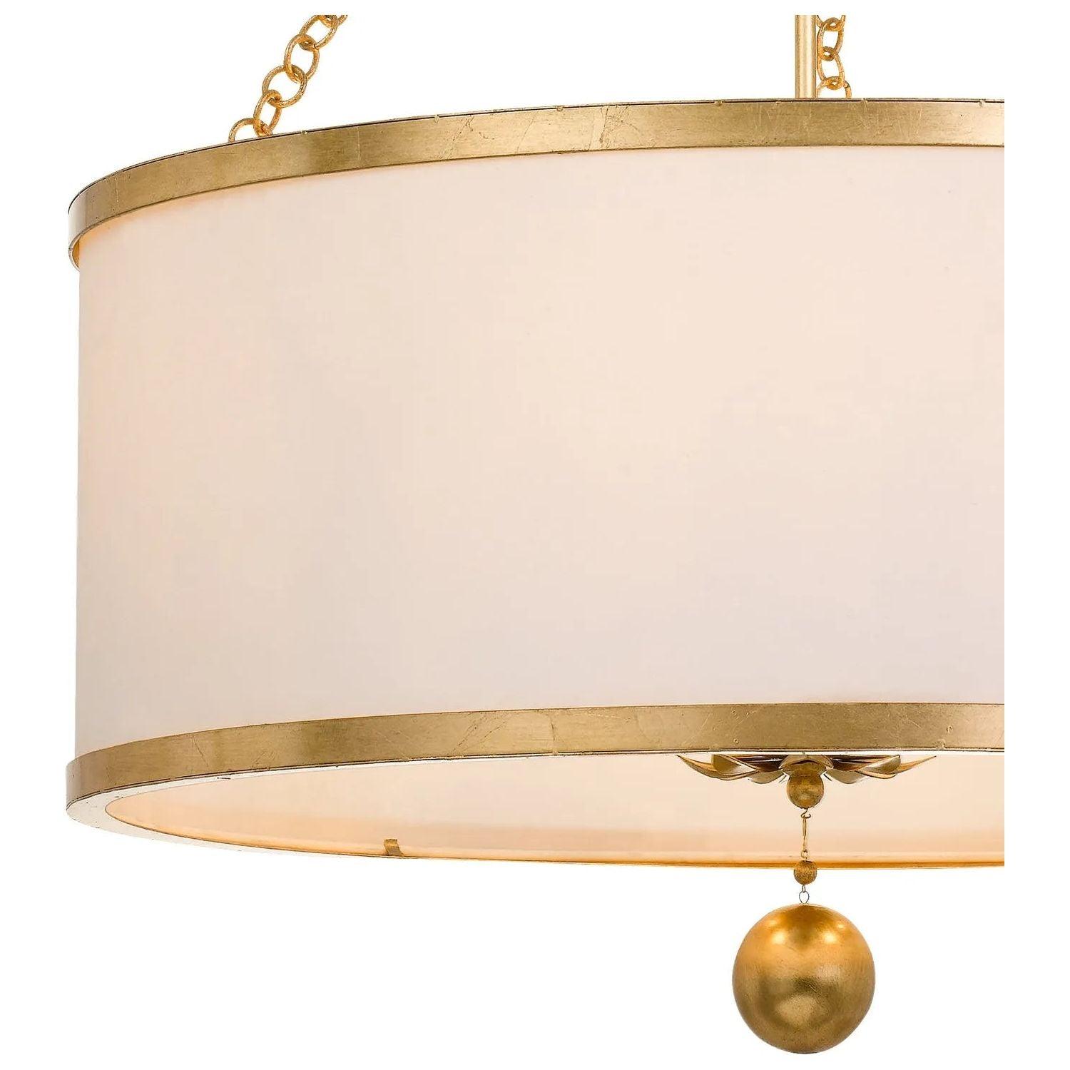 Crystorama - Broche Chandelier - Drum - 513-GA - Canada Light Shop
