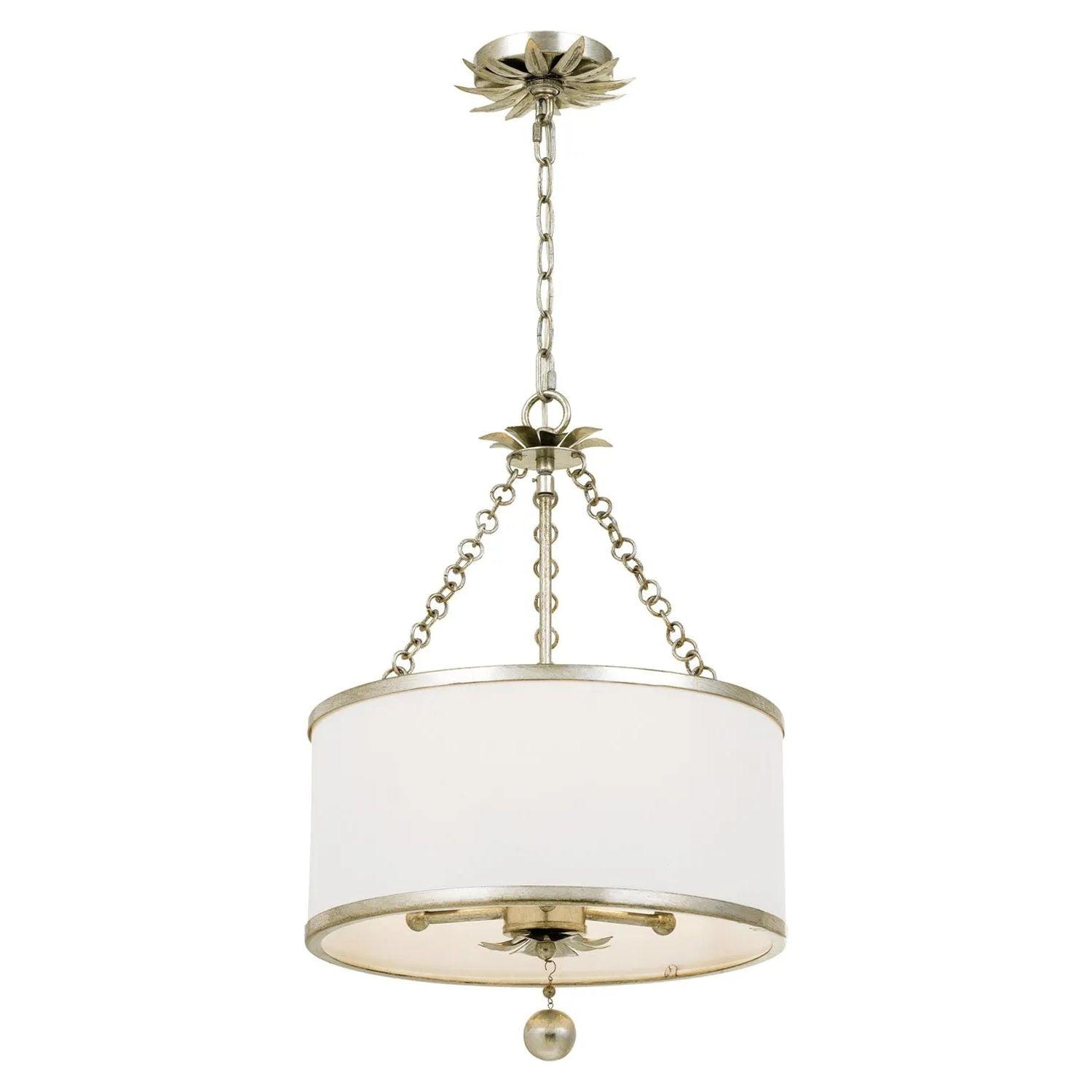 Crystorama - Broche Chandelier - Drum - 513-SA - Canada Light Shop