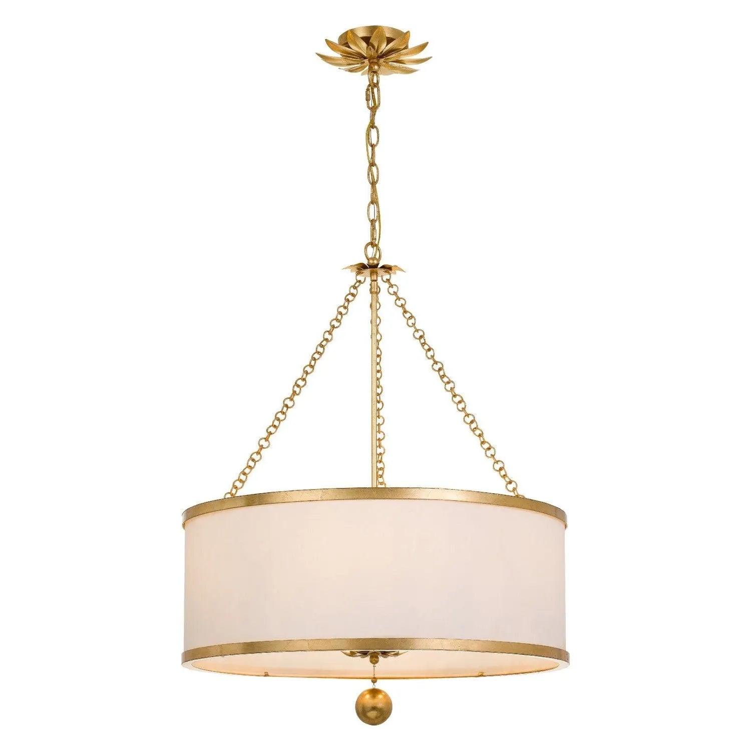 Crystorama - Broche Chandelier - Drum - 518-GA - Canada Light Shop