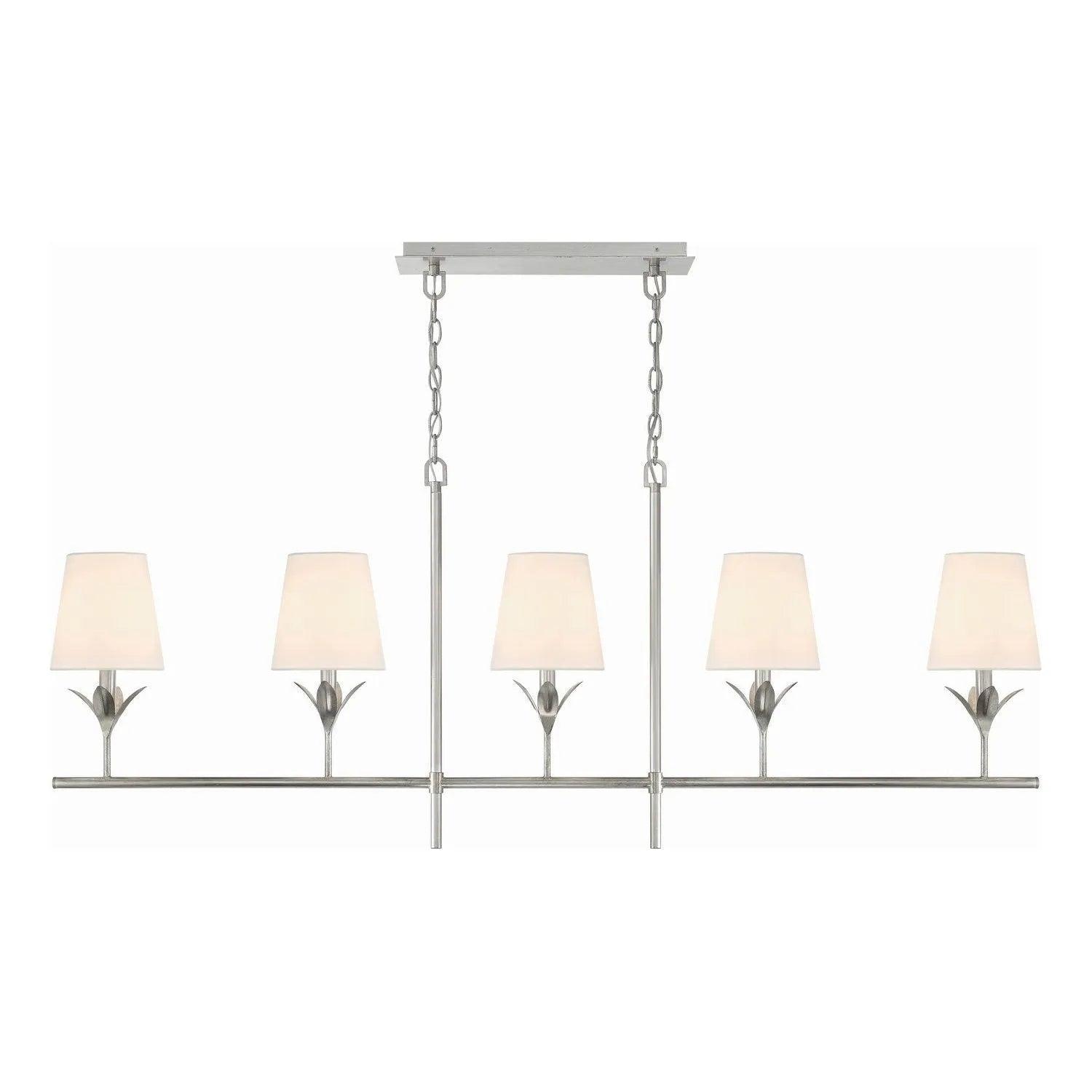 Crystorama - Broche Linear Chandelier - 537-SA - Canada Light Shop