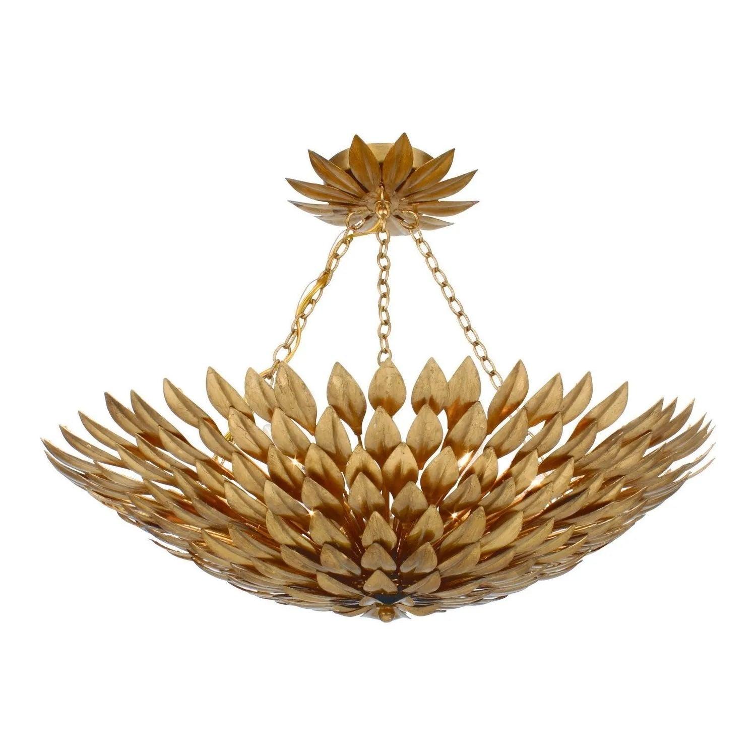 Crystorama - Broche Semi Flush Mount - 517-GA_CEILING - Canada Light Shop