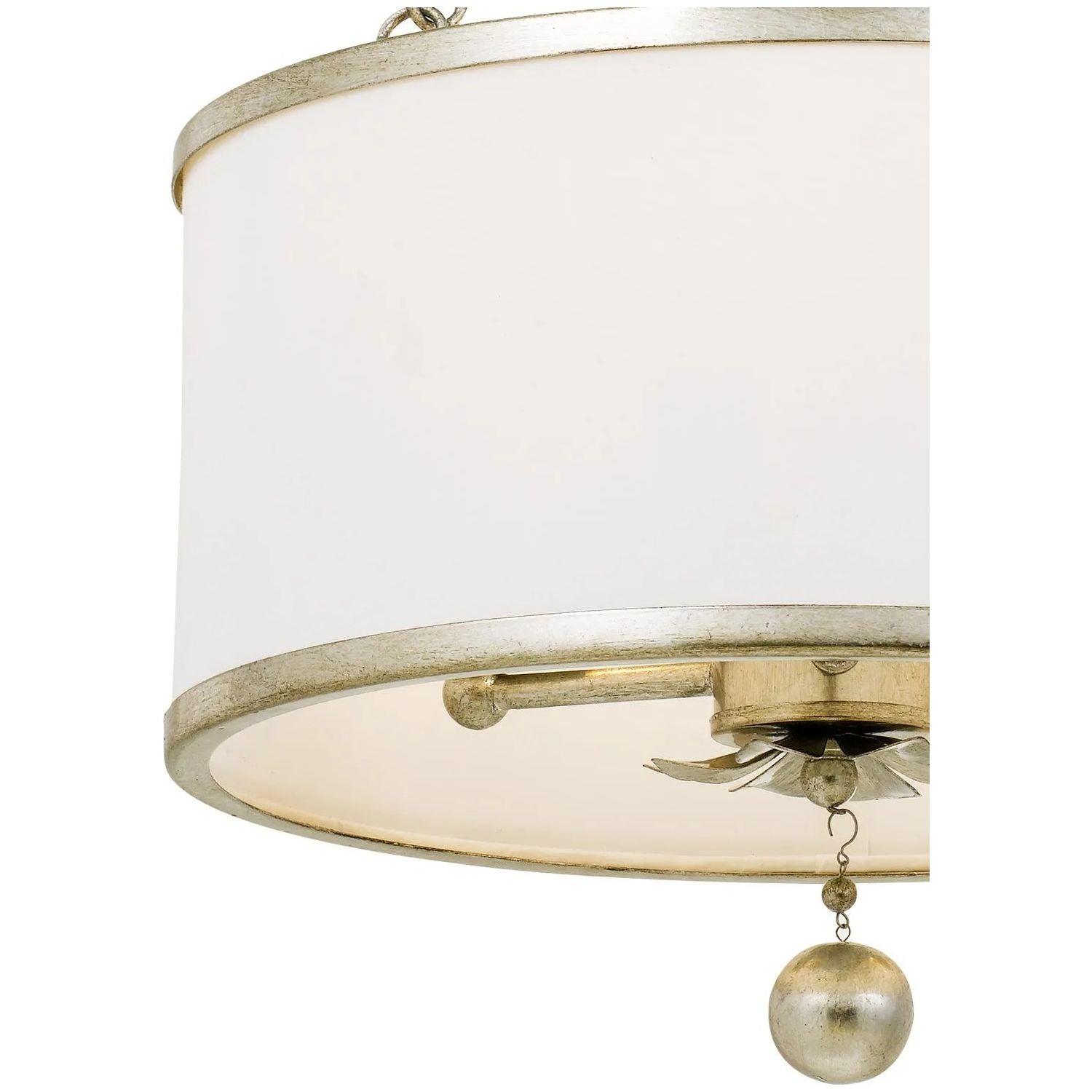 Crystorama - Broche Semi Flush Mount - Drum - 513-GA_CEILING - Canada Light Shop