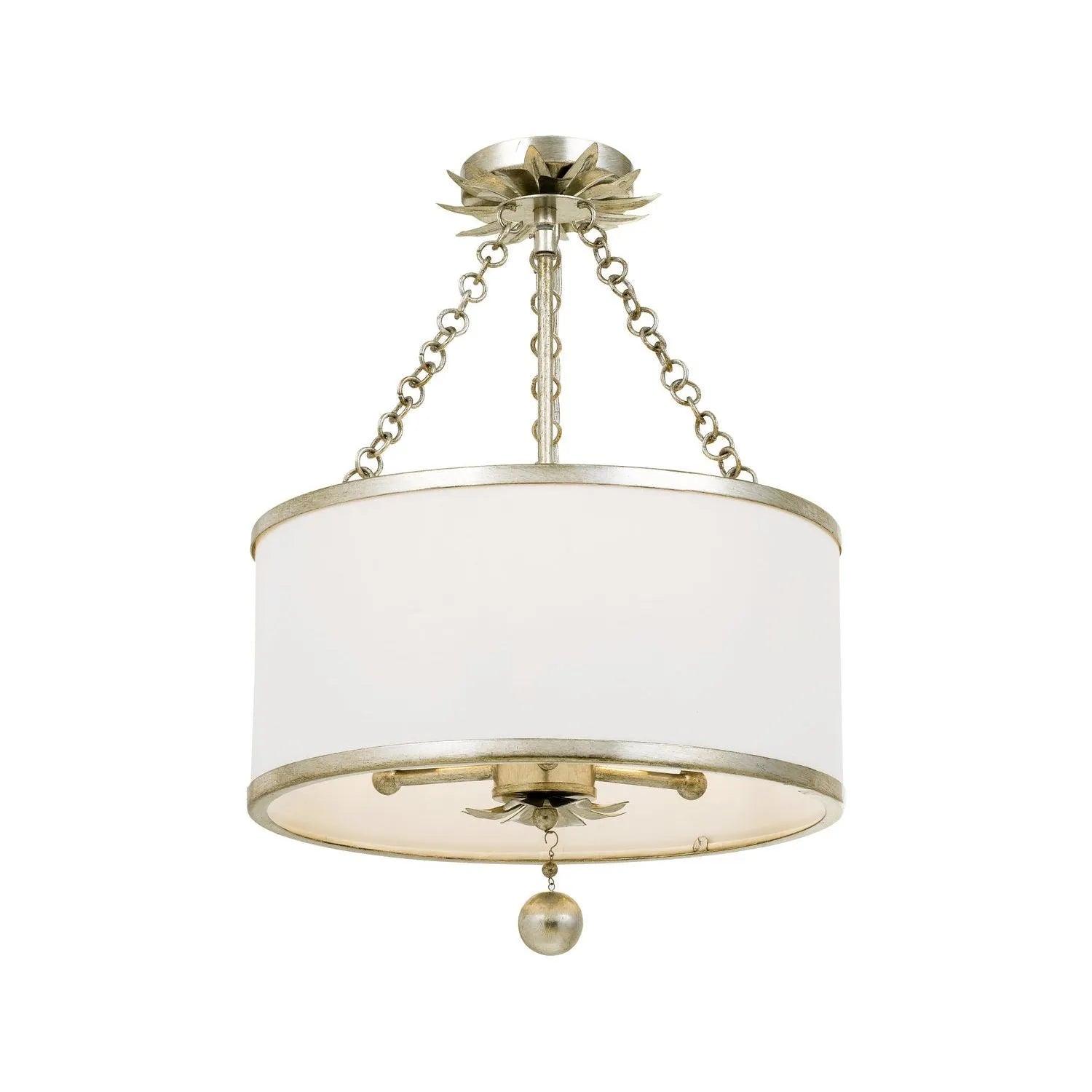 Crystorama - Broche Semi Flush Mount - Drum - 513-SA_CEILING - Canada Light Shop