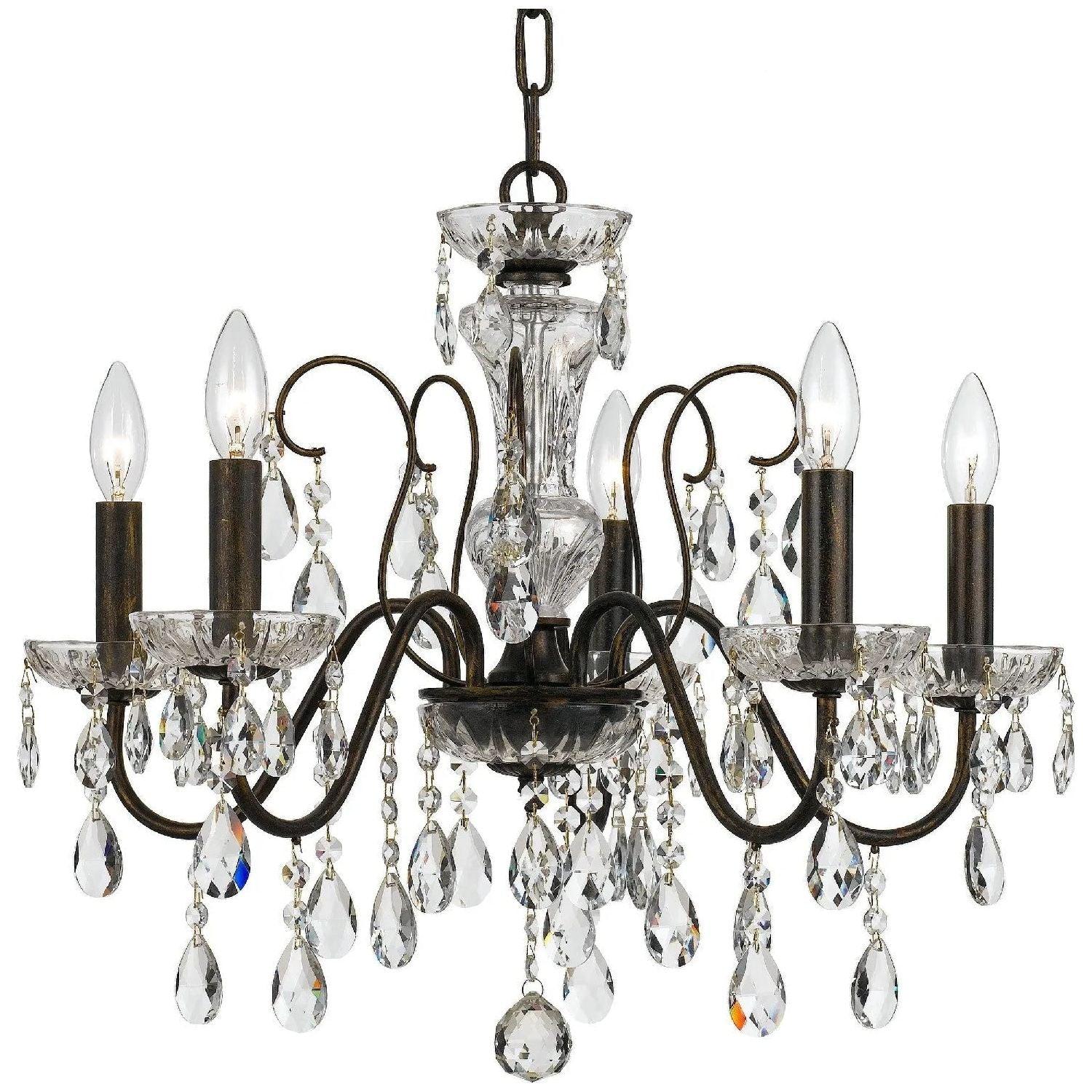 Crystorama - Butler Chandelier - 3025-EB-CL-MWP - Canada Light Shop