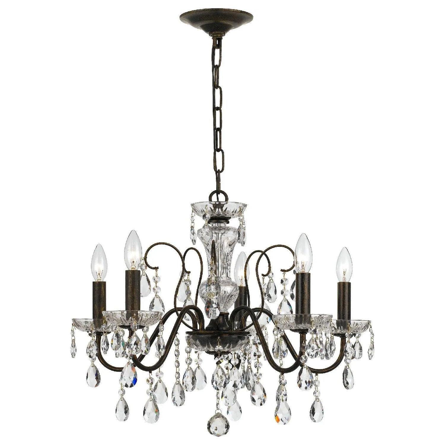 Crystorama - Butler Chandelier - 3025-EB-CL-MWP - Canada Light Shop