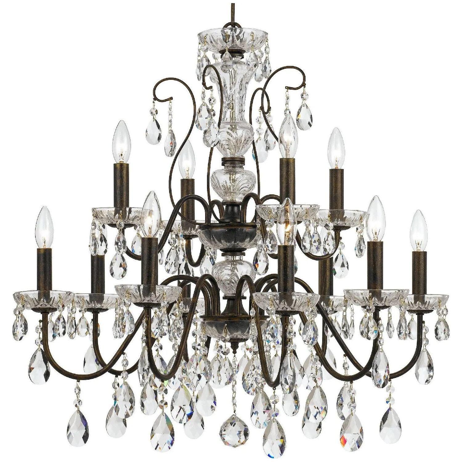 Crystorama - Butler Chandelier - 3029-EB-CL-SAQ - Canada Light Shop