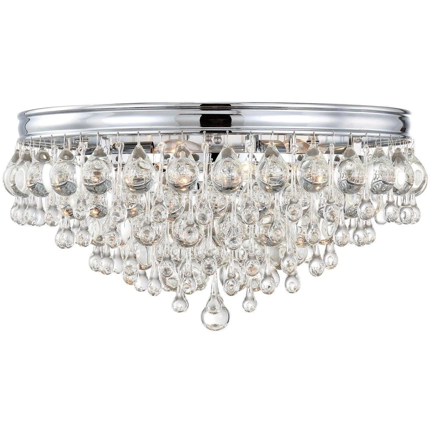Crystorama - Calypso Six Light Ceiling Mount - 138-CH - Canada Light Shop