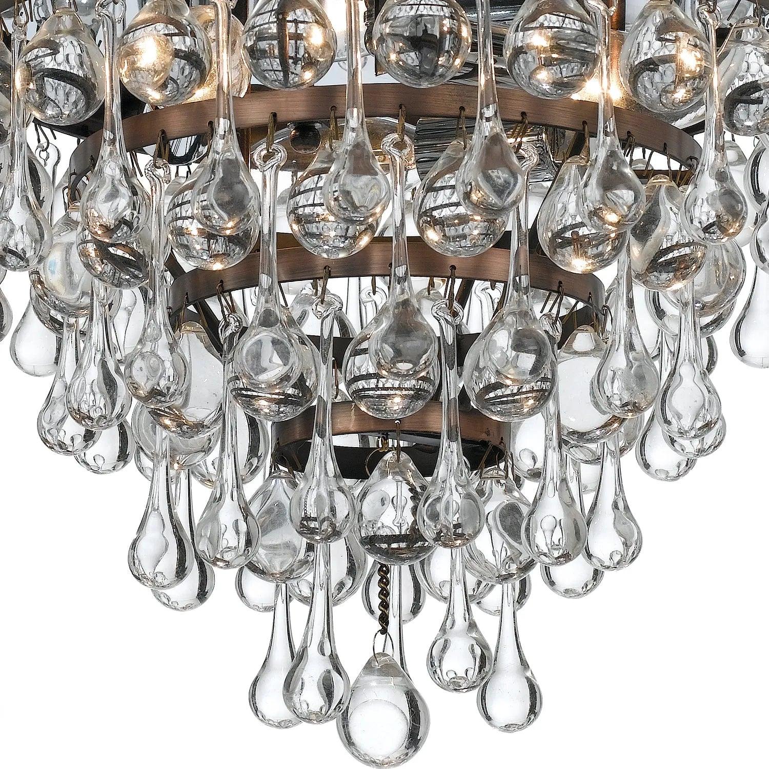 Crystorama - Calypso Three Light Ceiling Mount - 135-CH - Canada Light Shop
