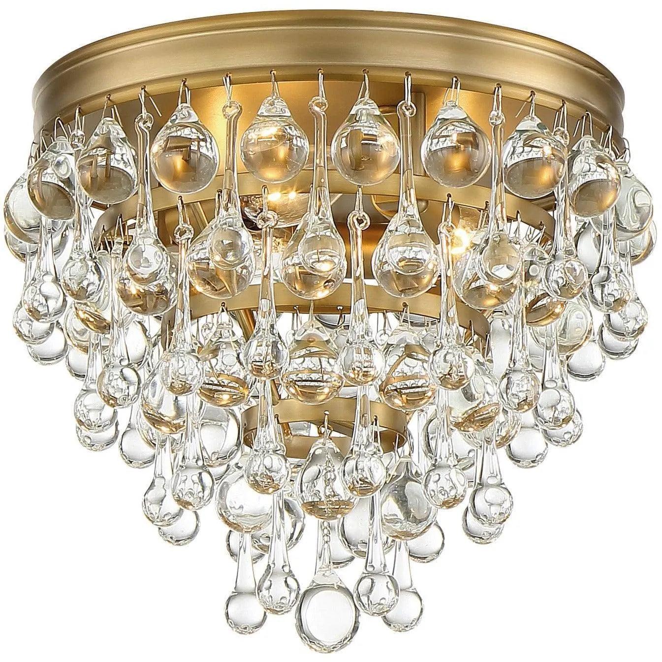 Crystorama - Calypso Three Light Ceiling Mount - 135-VG - Canada Light Shop
