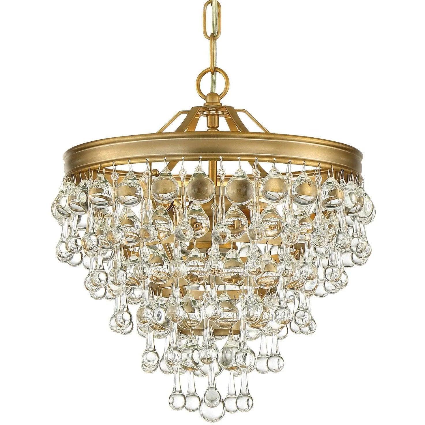 Crystorama - Calypso Three Light Mini Chandelier - 130-VG - Canada Light Shop