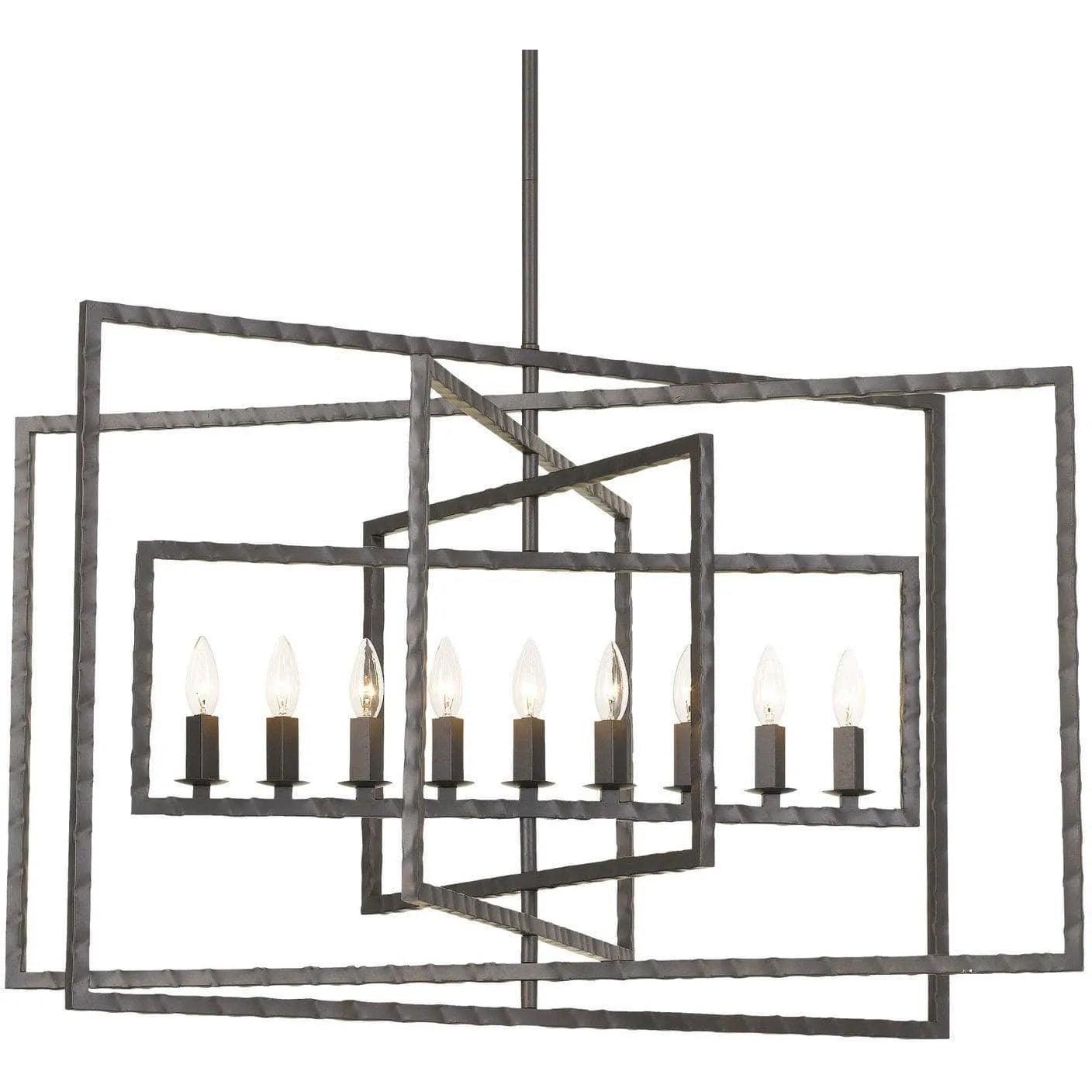 Crystorama - Capri Nine Light Chandelier - 337-RS - Canada Light Shop