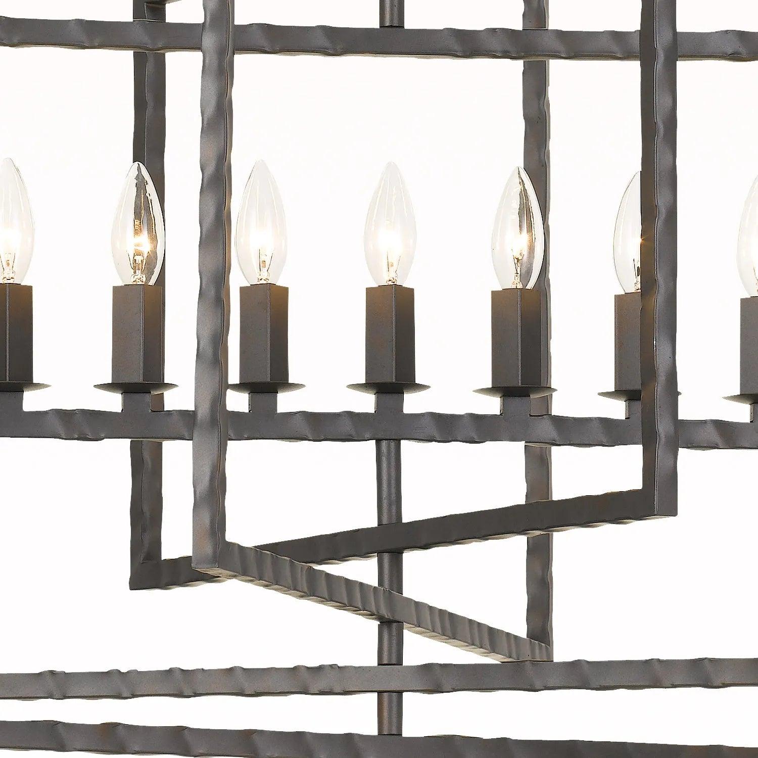 Crystorama - Capri Nine Light Chandelier - 337-RS - Canada Light Shop