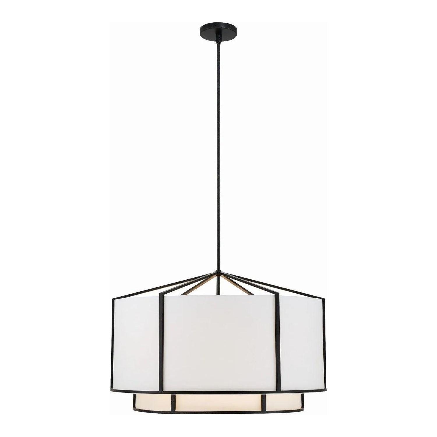 Crystorama - Carlyn Chandelier - CAR-9209-BK - Canada Light Shop