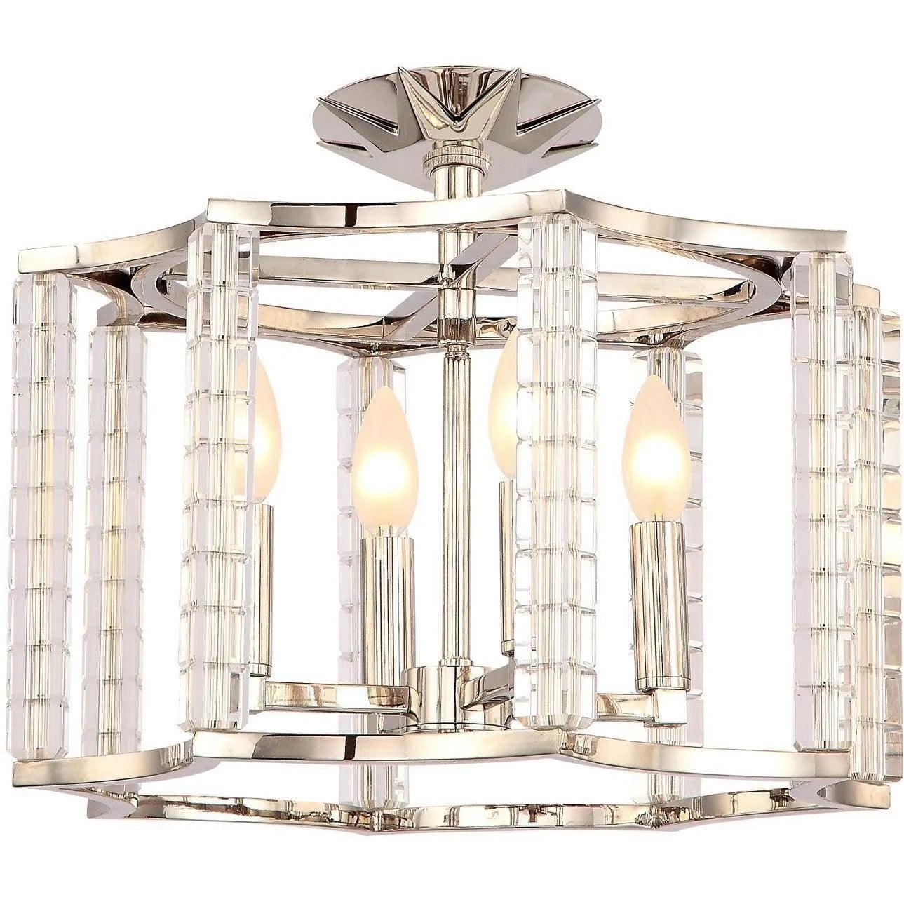 Crystorama - Carson Four Light Ceiling Mount - 8854-PN_CEILING - Canada Light Shop