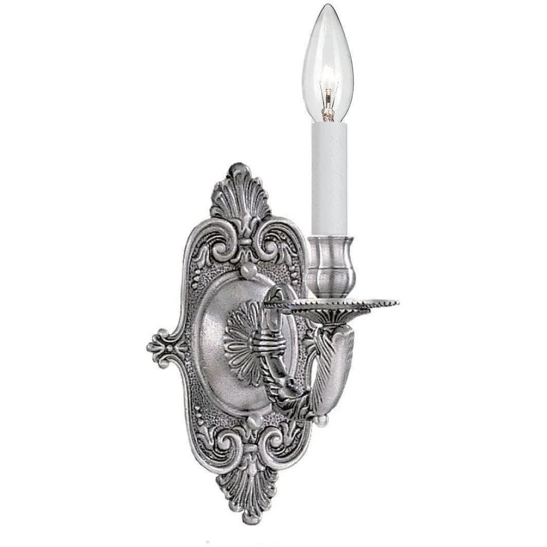 Crystorama - Cast Brass Wall Mount One Light Wall Mount - 641-PW - Canada Light Shop