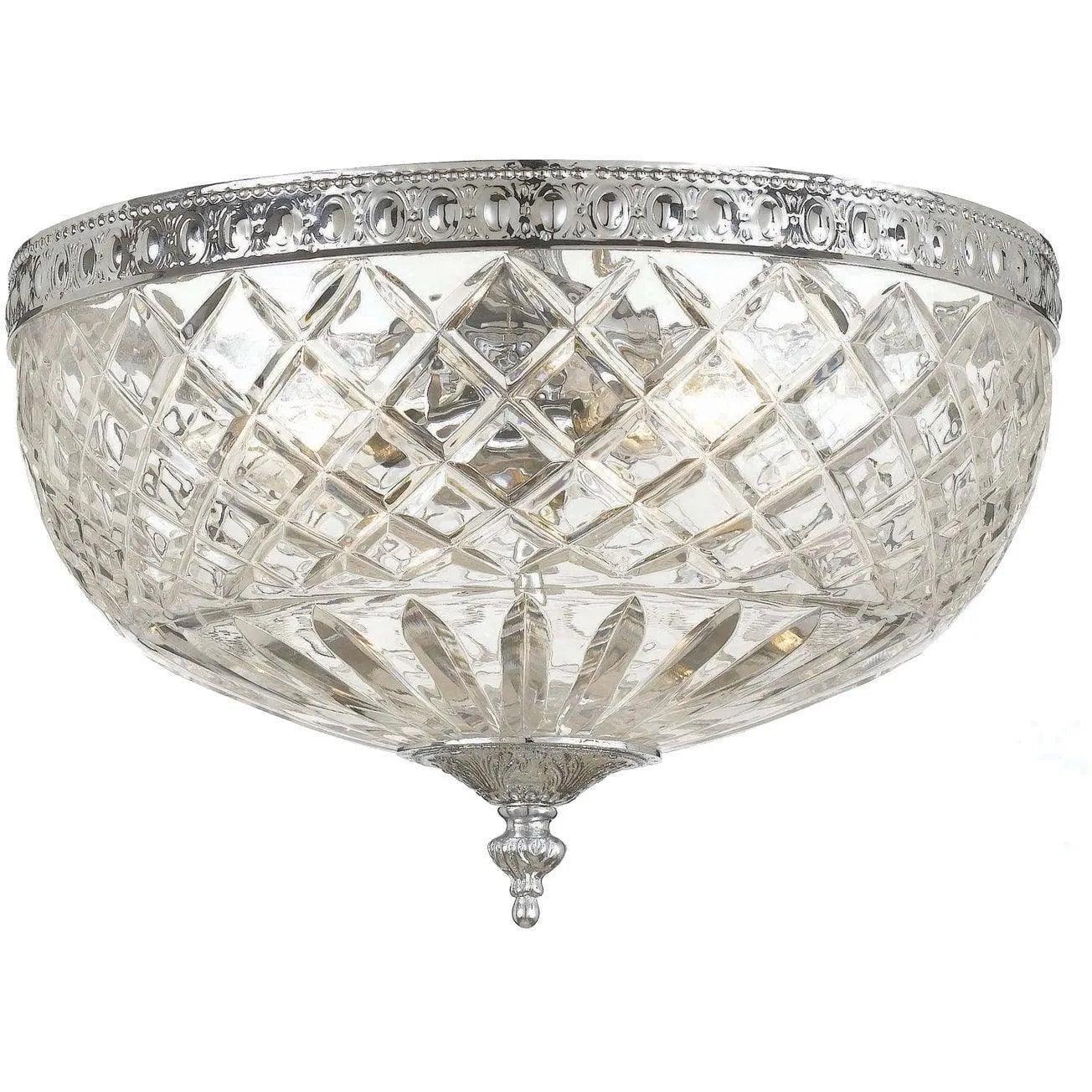 Crystorama - Ceiling Mount Three Light Ceiling Mount - 117-12-CH - Canada Light Shop
