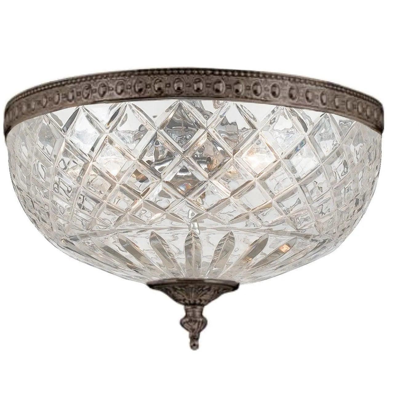 Crystorama - Ceiling Mount Three Light Ceiling Mount - 117-12-EB - Canada Light Shop