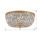 Crystorama - Ceiling Mount Three Light Ceiling Mount - 712-CH-CL-MWP - Canada Light Shop