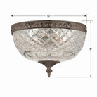 Crystorama - Ceiling Mount Two Light Ceiling Mount - 117-10-CH - Canada Light Shop