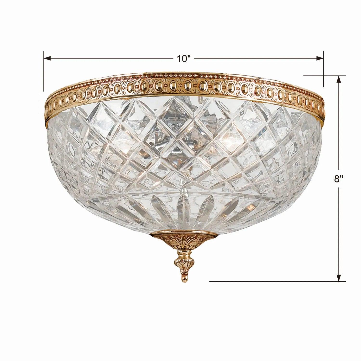 Crystorama - Ceiling Mount Two Light Ceiling Mount - 117-10-CH - Canada Light Shop