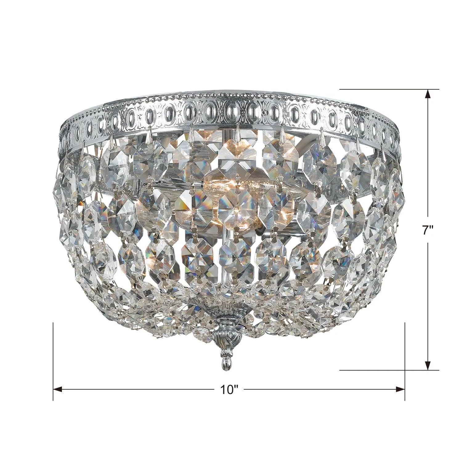 Crystorama - Ceiling Mount Two Light Ceiling Mount - 710-CH-CL-MWP - Canada Light Shop