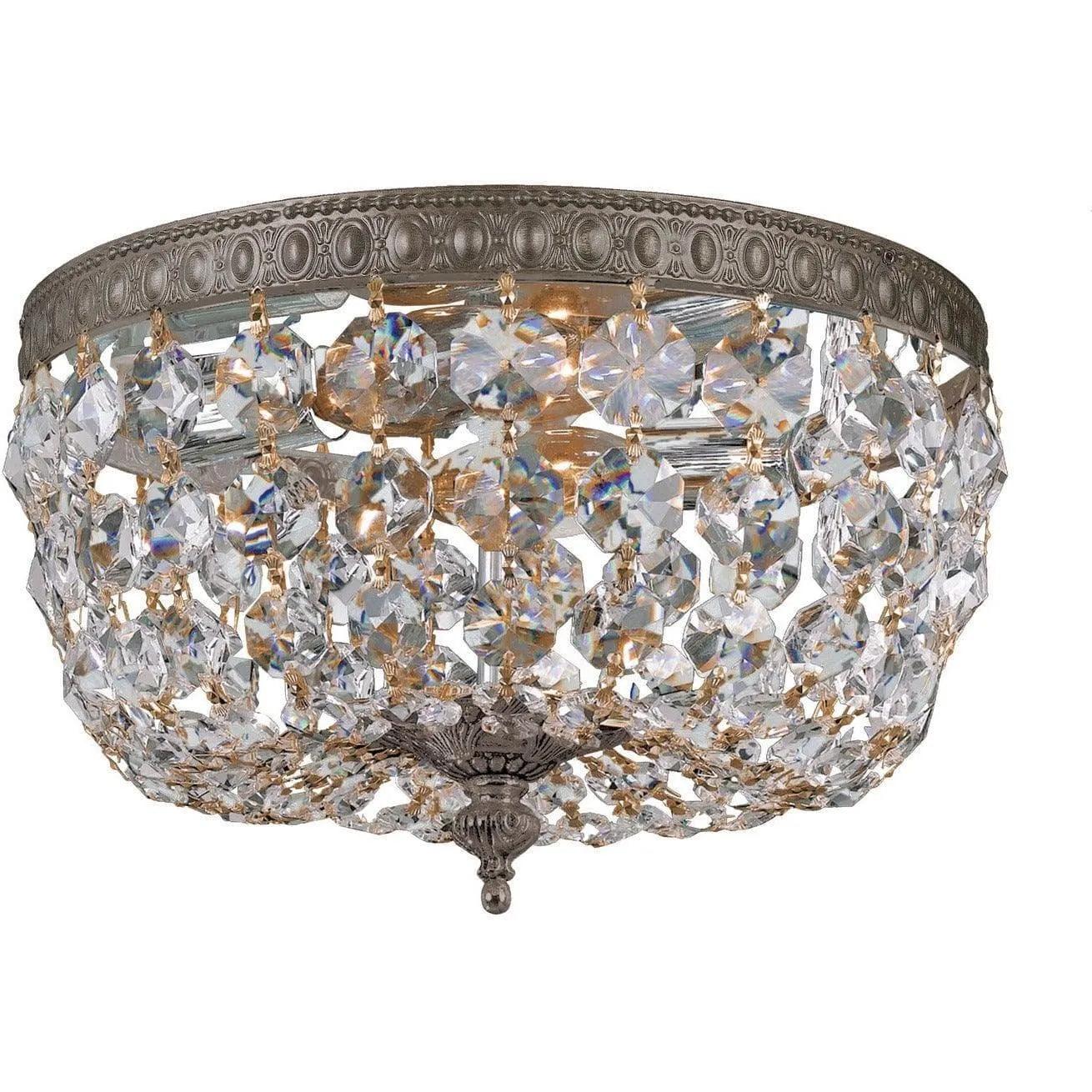 Crystorama - Ceiling Mount Two Light Ceiling Mount - 710-EB-CL-S - Canada Light Shop