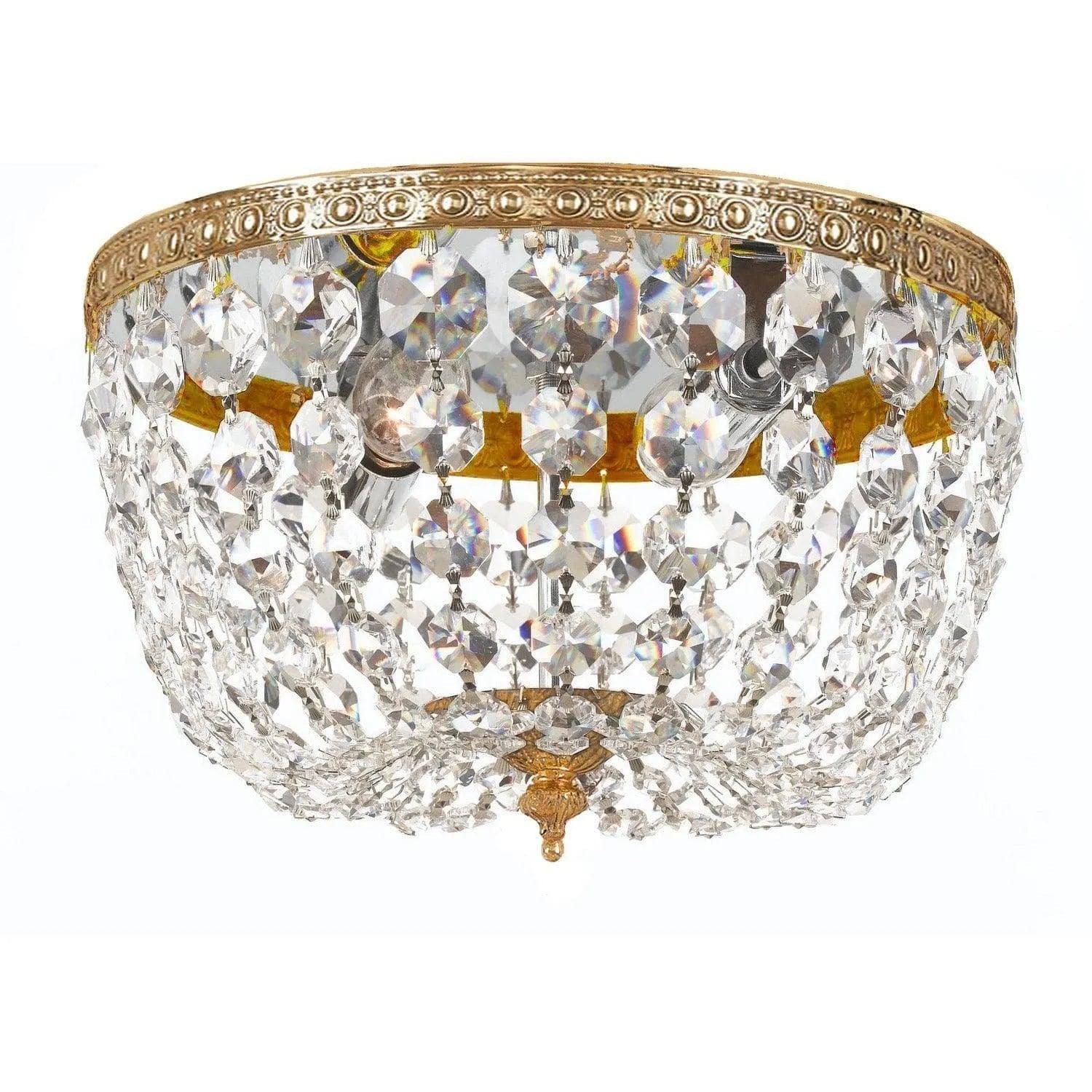 Crystorama - Ceiling Mount Two Light Ceiling Mount - 710-OB-CL-SAQ - Canada Light Shop