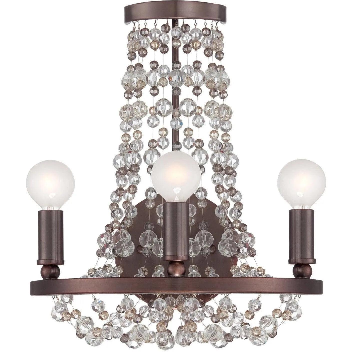 Crystorama - Channing Three Light Wall Mount - 1542-CB-MWP - Canada Light Shop