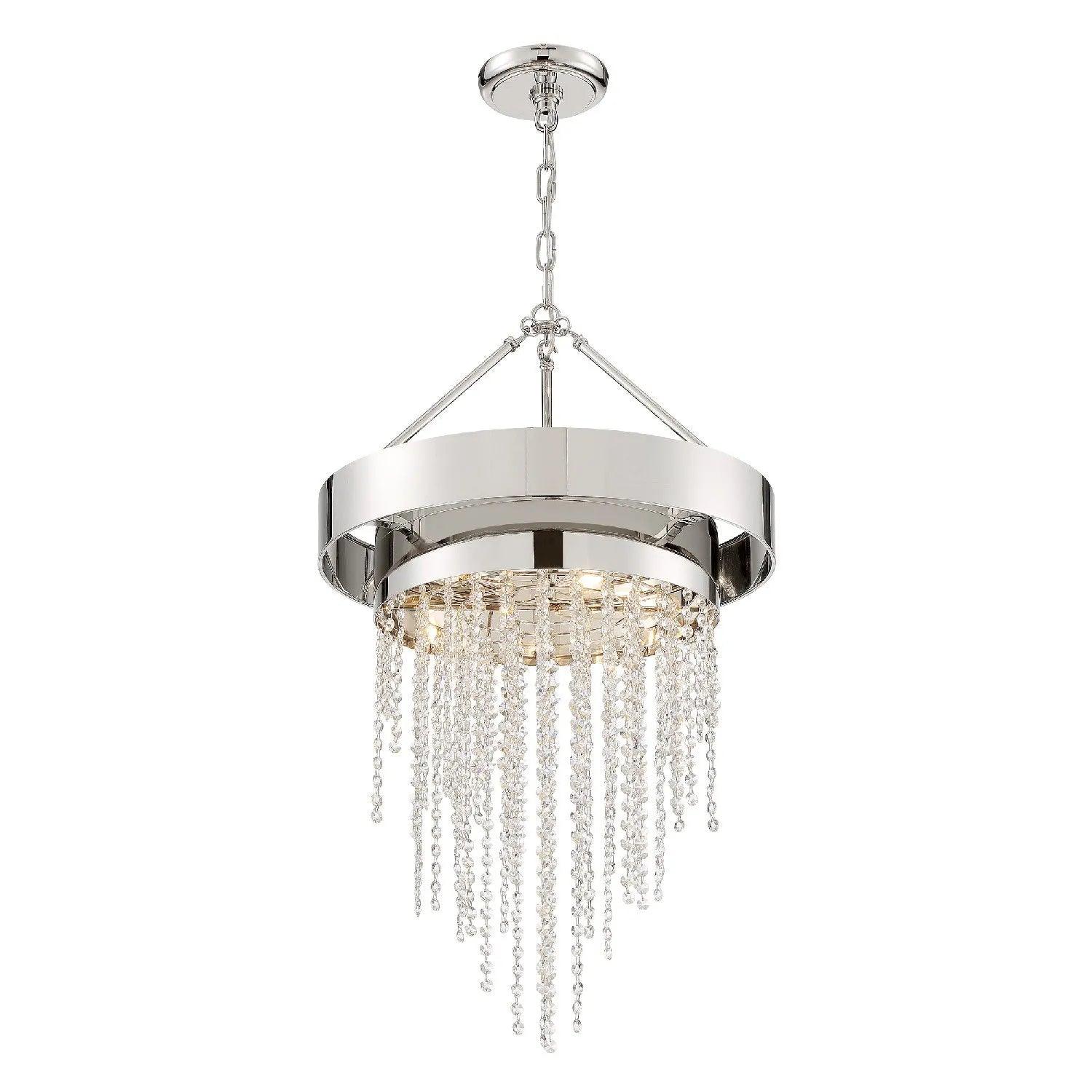 Crystorama - Clarksen Five Light Chandelier - CLA-A3205-PN-CL-MWP - Canada Light Shop