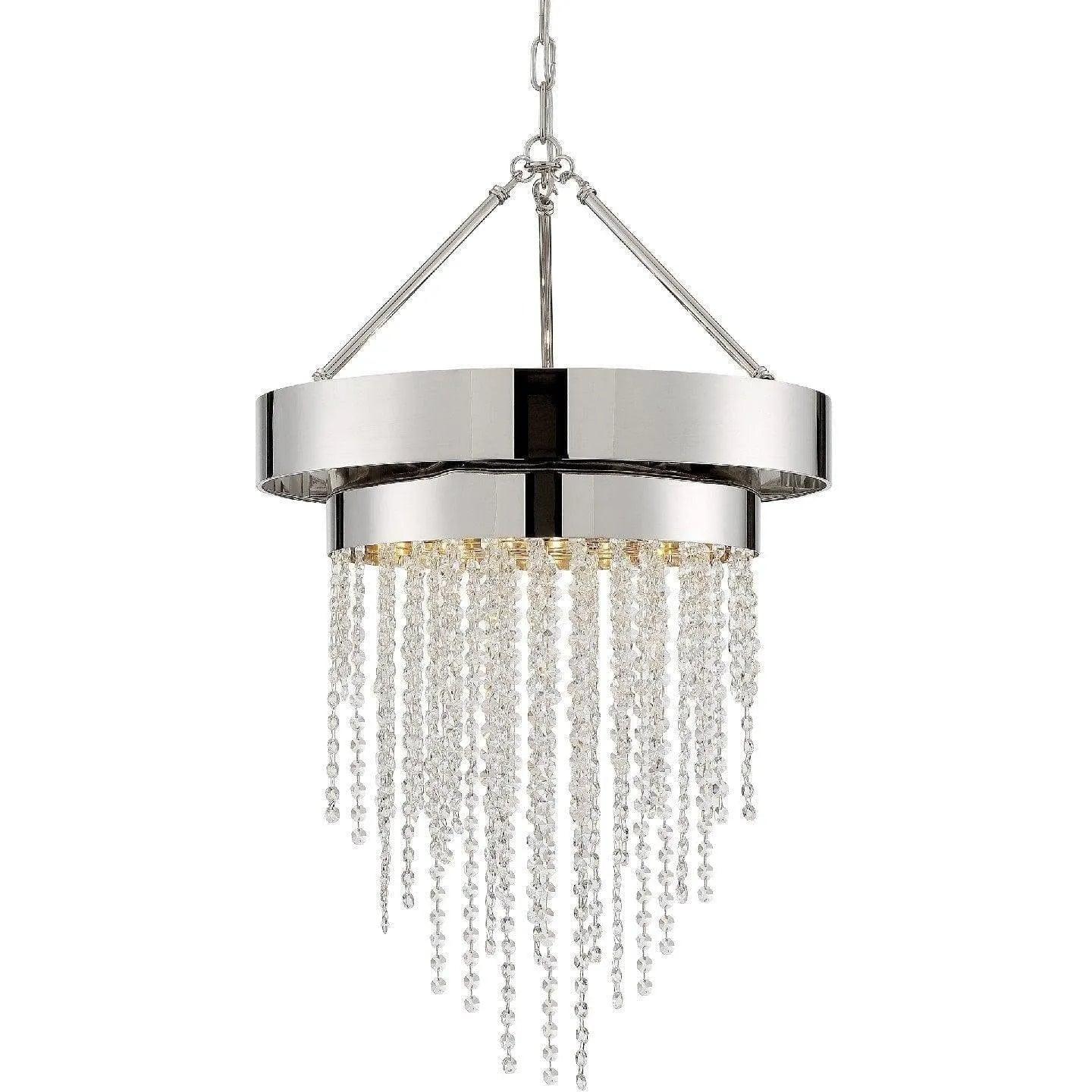 Crystorama - Clarksen Five Light Chandelier - CLA-A3205-PN-CL-MWP - Canada Light Shop
