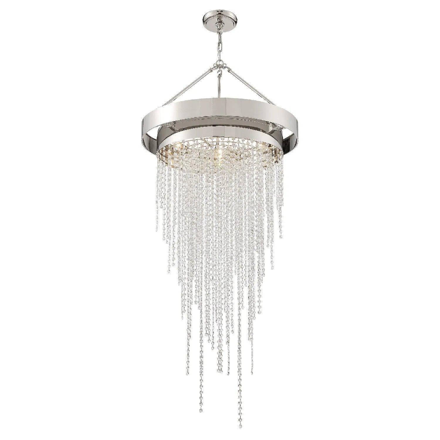 Crystorama - Clarksen Six Light Chandelier - CLA-A3207-PN-CL-MWP - Canada Light Shop