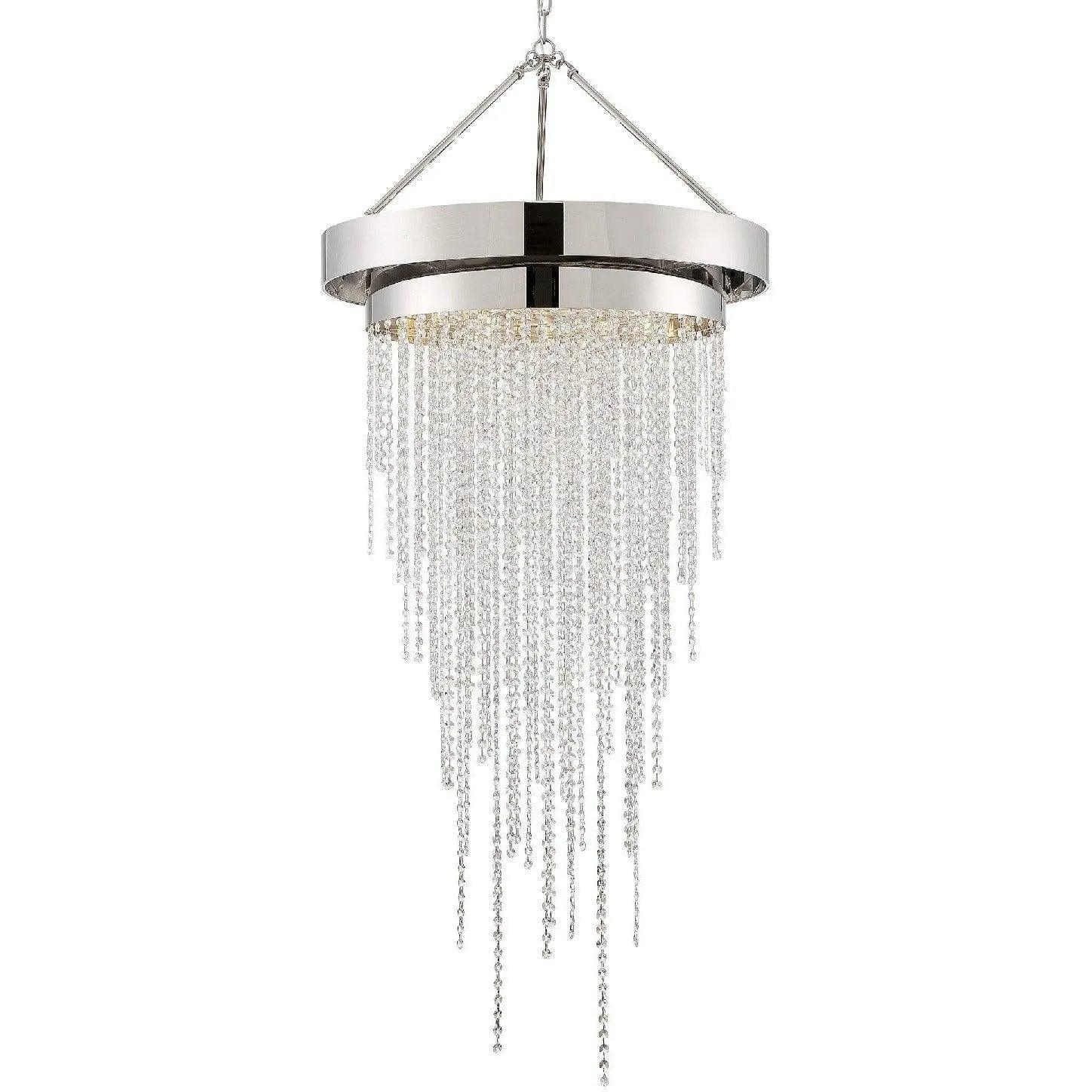 Crystorama - Clarksen Six Light Chandelier - CLA-A3207-PN-CL-MWP - Canada Light Shop
