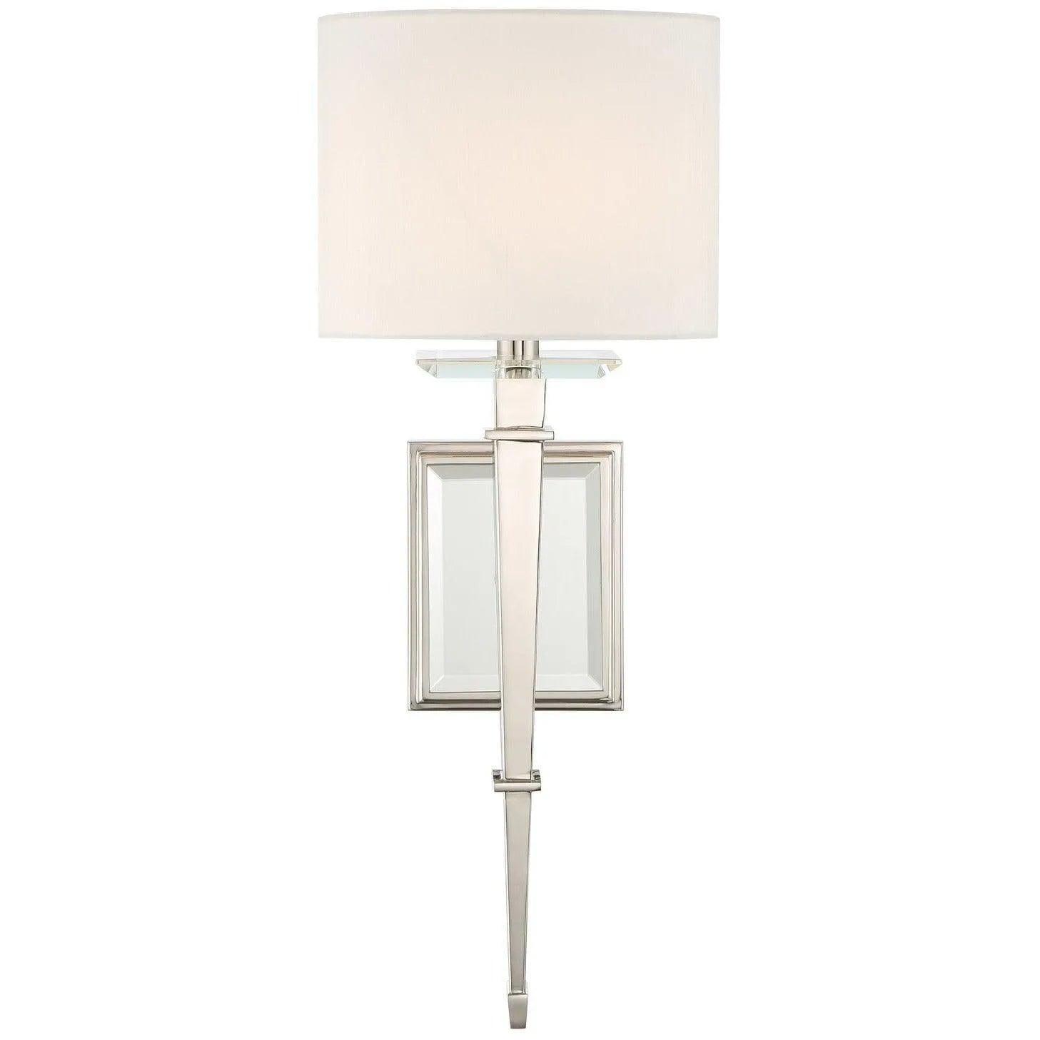 Crystorama - Clifton One Light Wall Mount - CLI-231-PN - Canada Light Shop