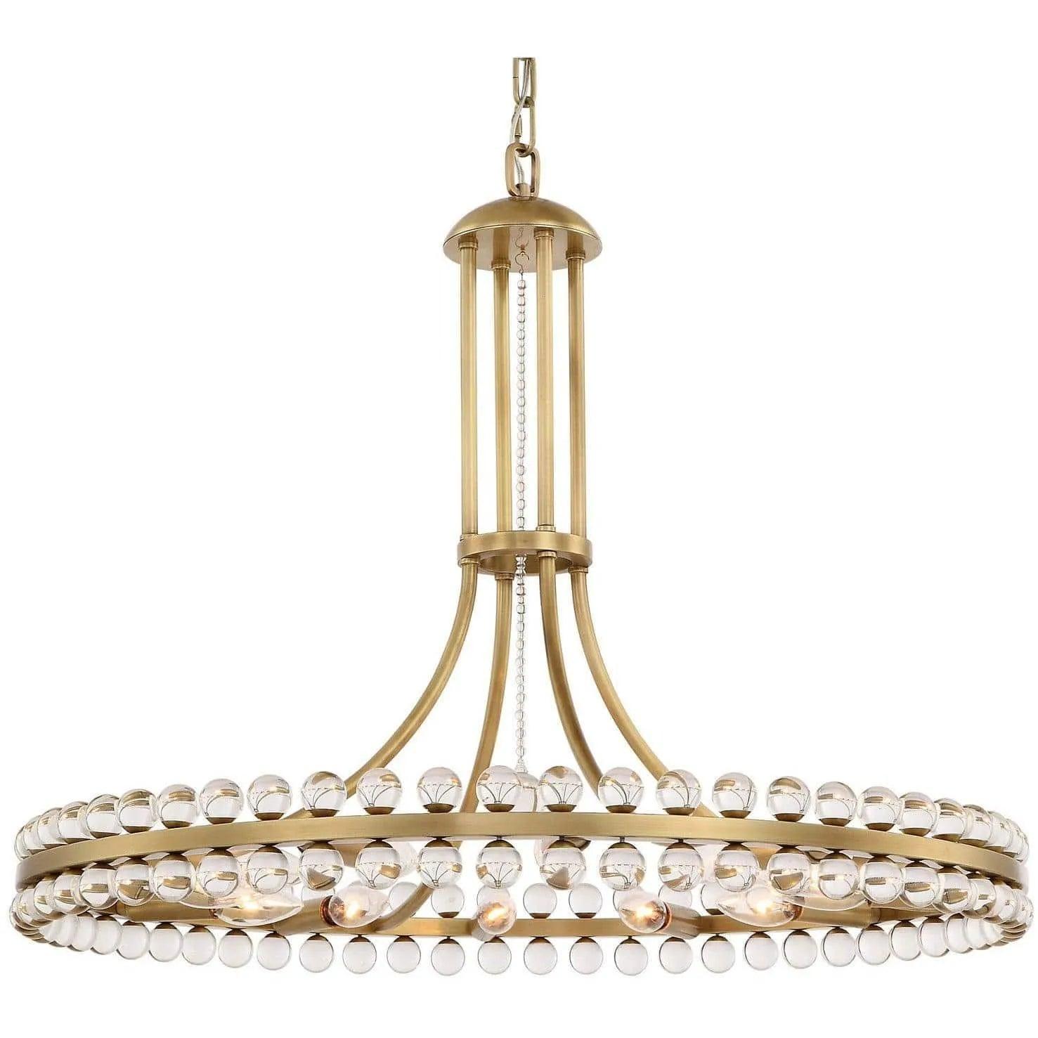 Crystorama - Clover 12 Light Chandelier - CLO-8899-AG - Canada Light Shop