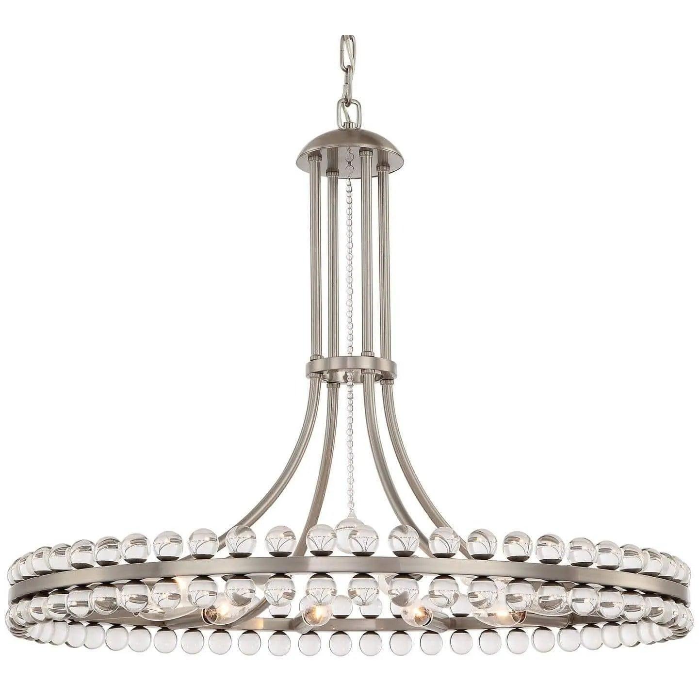 Crystorama - Clover 12 Light Chandelier - CLO-8899-BN - Canada Light Shop