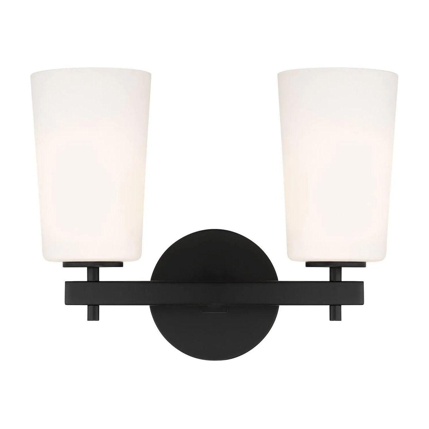 Crystorama - Colton Bath Vanity - COL-102-BK - Canada Light Shop