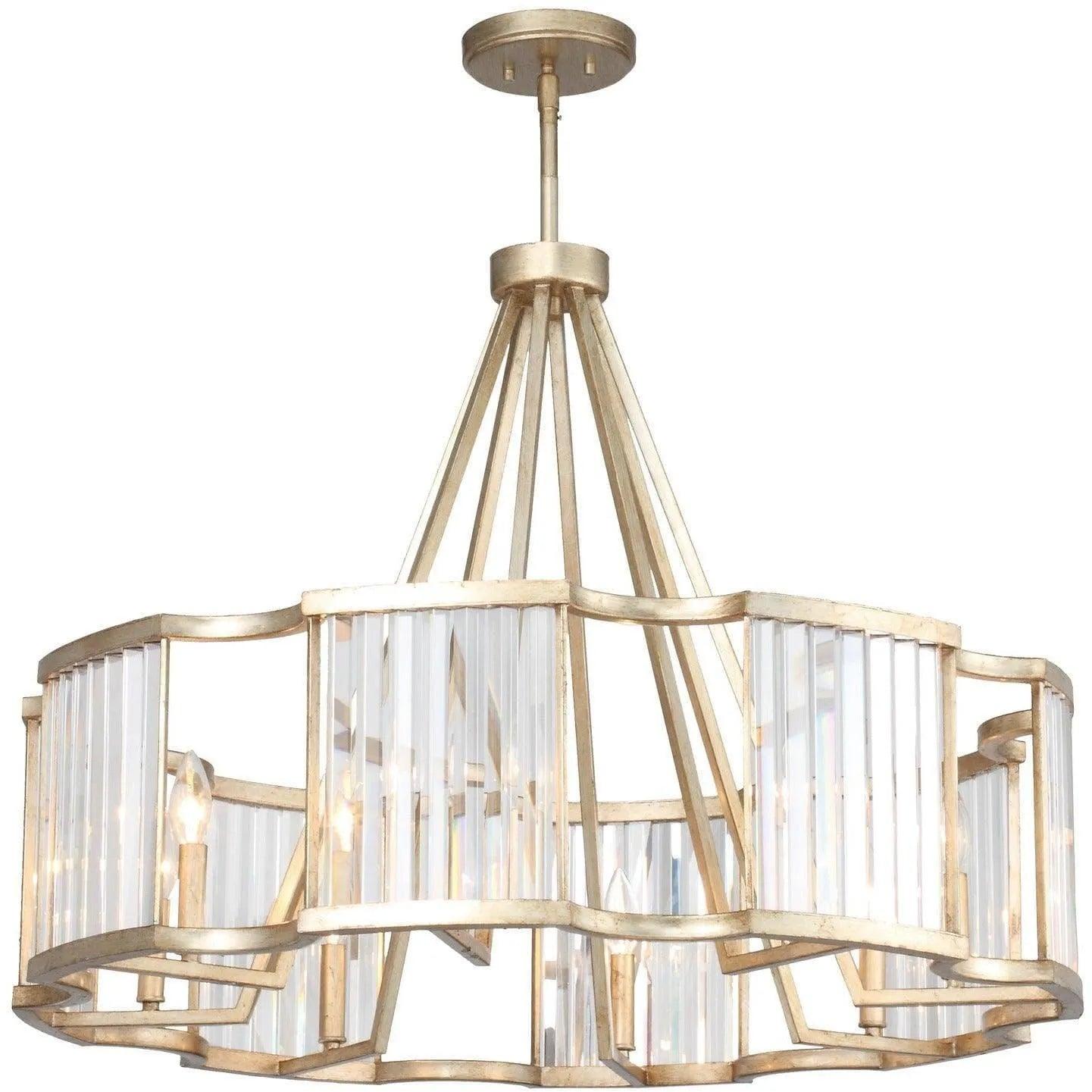 Crystorama - Darcy Eight Light Pendant - DAR-1018-DT - Canada Light Shop