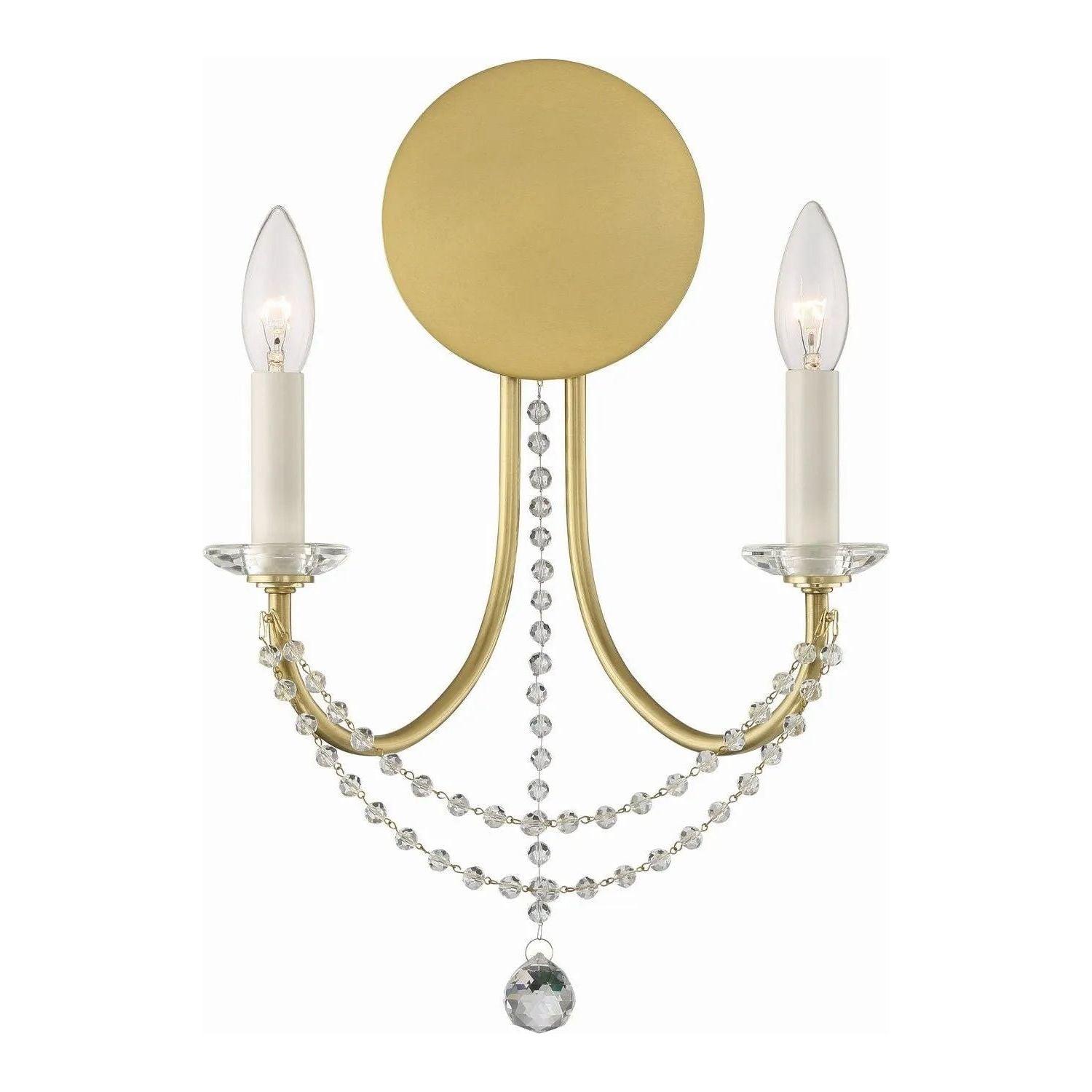 Crystorama - Delilah Wall Mount - DEL-90802-AG - Canada Light Shop