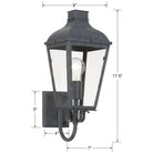 Crystorama - Dumont One Light Outdoor Wall Mount - DUM-9801-GE - Canada Light Shop