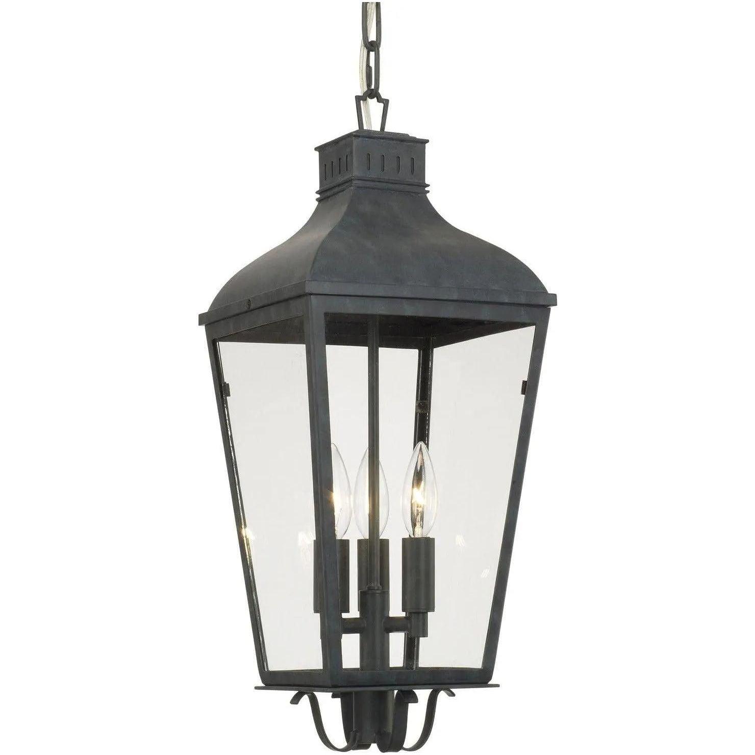 Crystorama - Dumont Three Light Outdoor Chandelier - DUM-9805-GE - Canada Light Shop