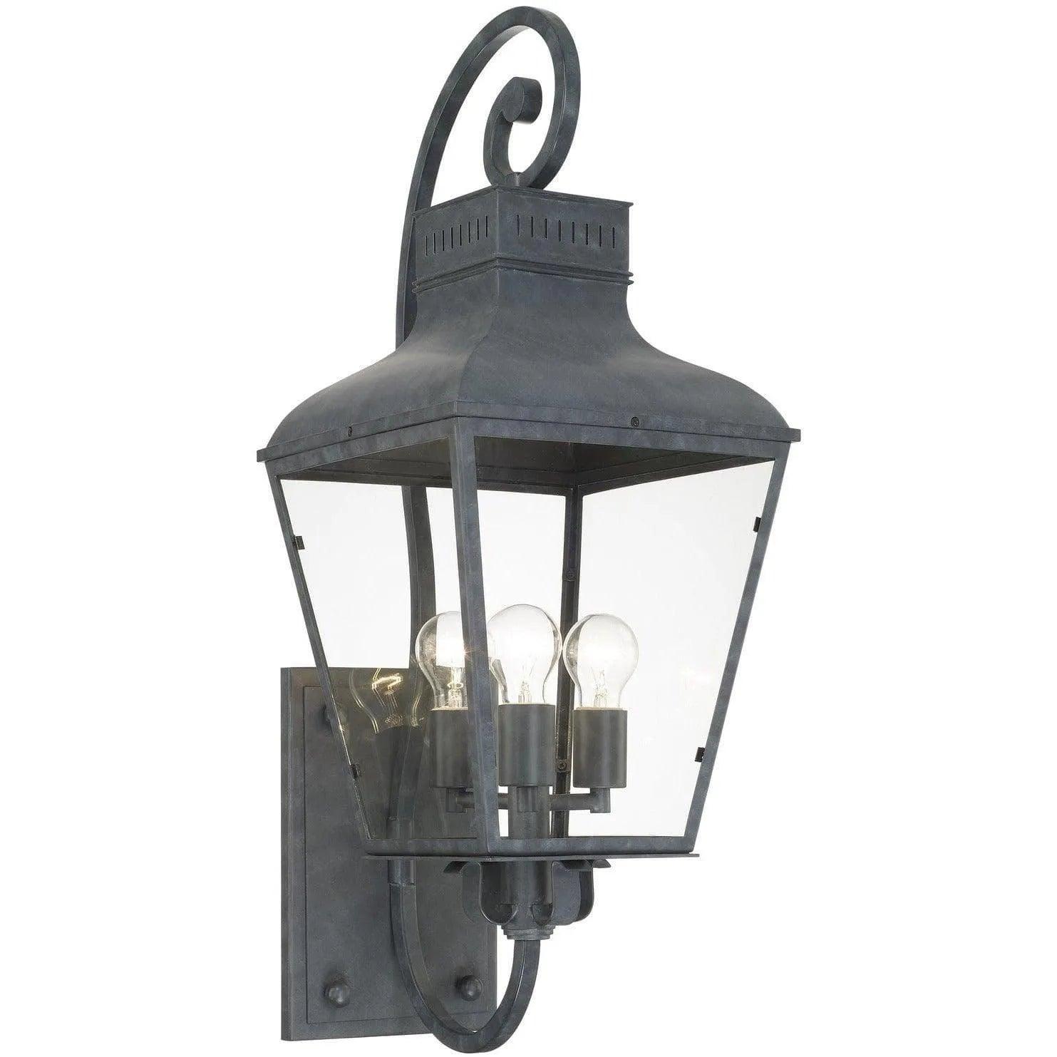 Crystorama - Dumont Three Light Outdoor Wall Mount - DUM-9803-GE - Canada Light Shop