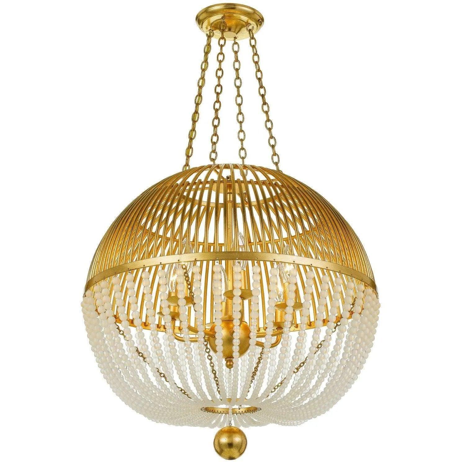 Crystorama - Duval Six Light Chandelier - DUV-626-GA - Canada Light Shop