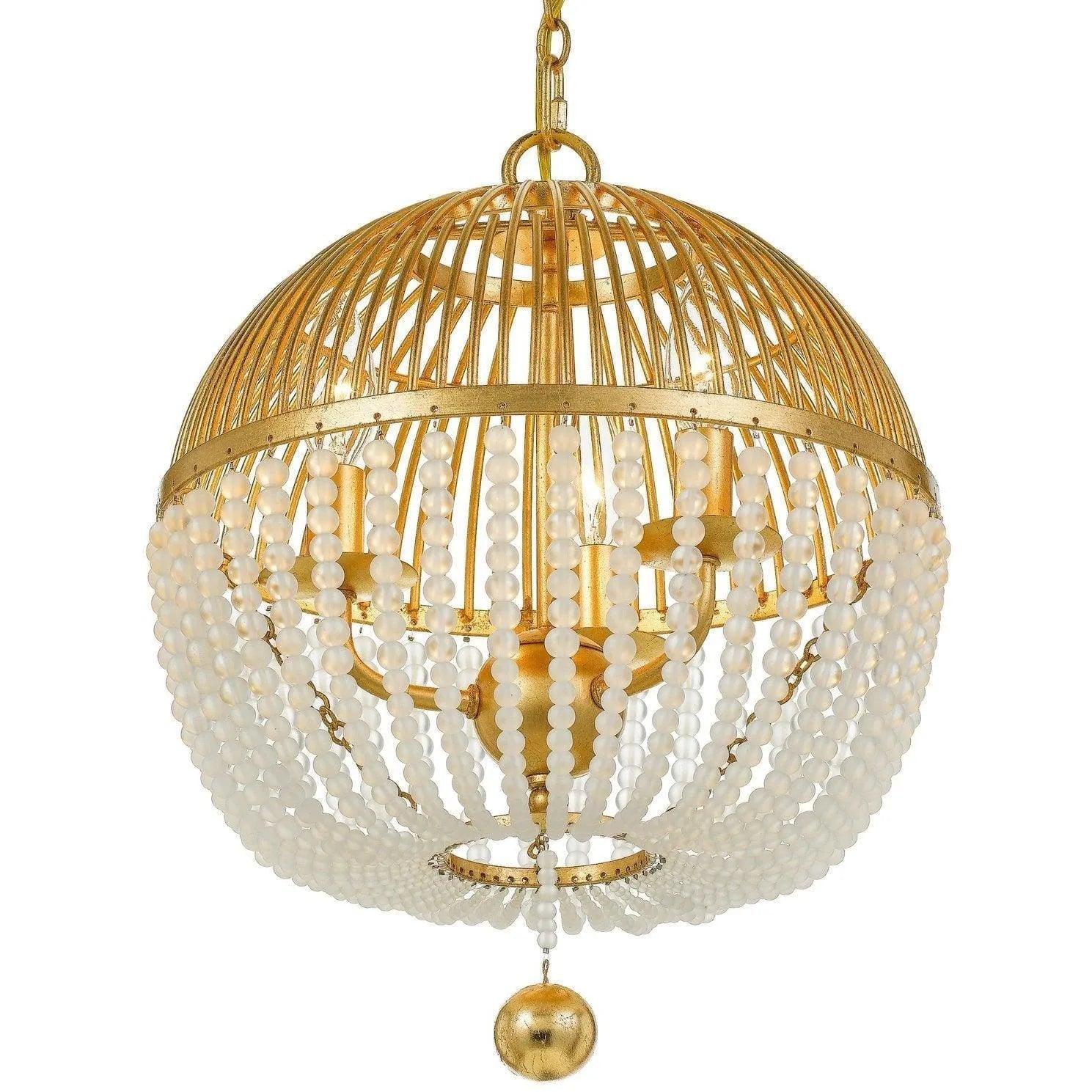 Crystorama - Duval Three Light Mini Chandelier - DUV-623-GA - Canada Light Shop