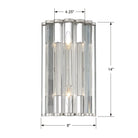 Crystorama - Elliot Wall Mount - ELL-B3002-PN - Canada Light Shop