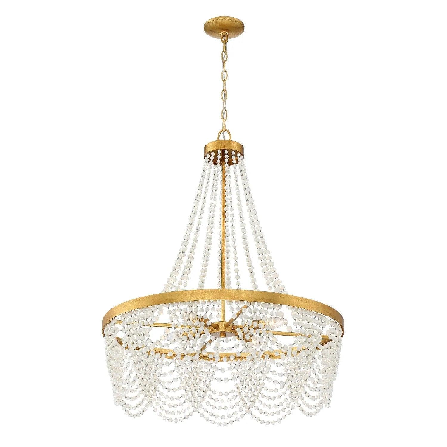 Crystorama - Fiona Four Light Chandelier - FIO-A9104-GA-CL - Canada Light Shop