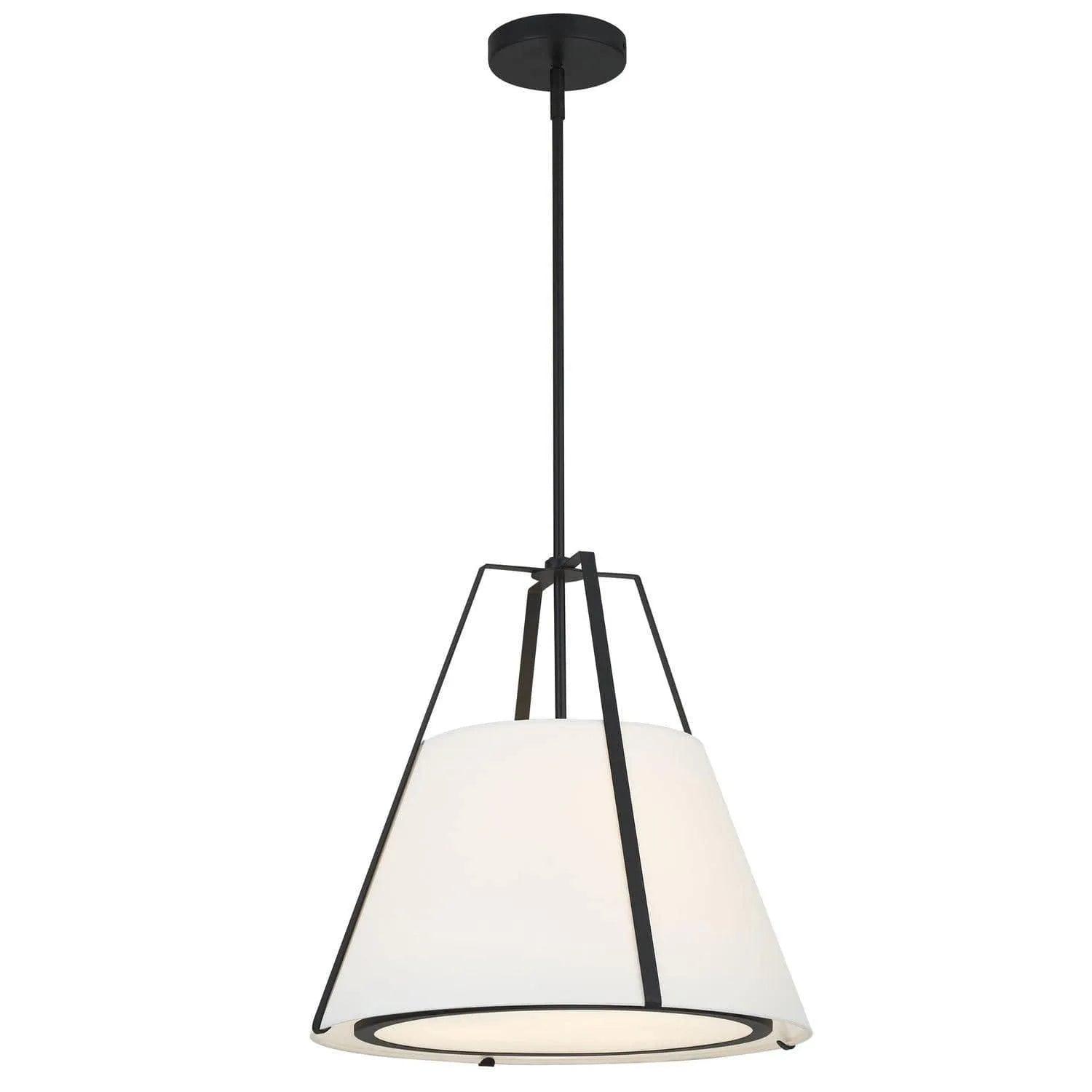 Crystorama - Fulton Pendant - FUL-904-BK - Canada Light Shop