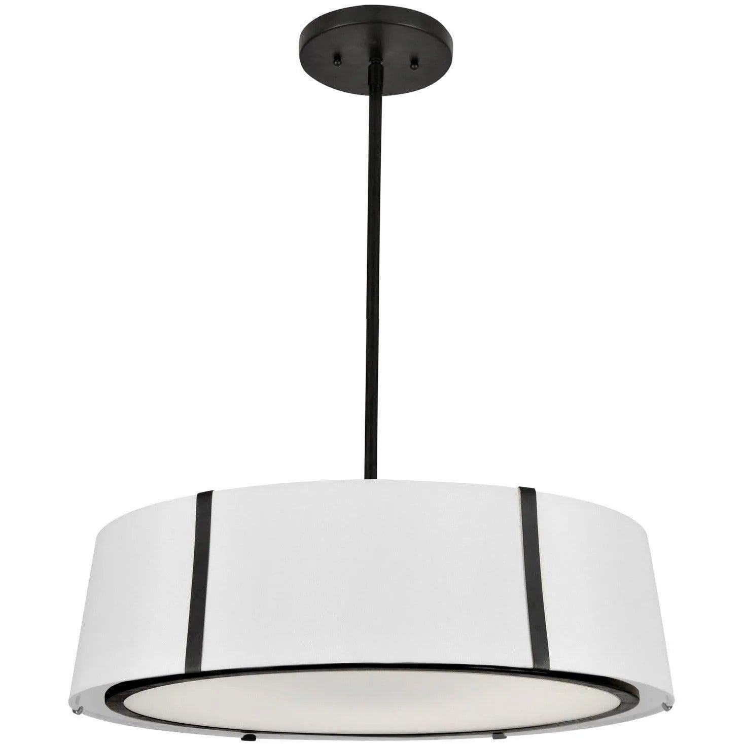 Crystorama - Fulton Six Light Chandelier - FUL-907-BK - Canada Light Shop